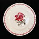 8 flat plates badonviller rose red