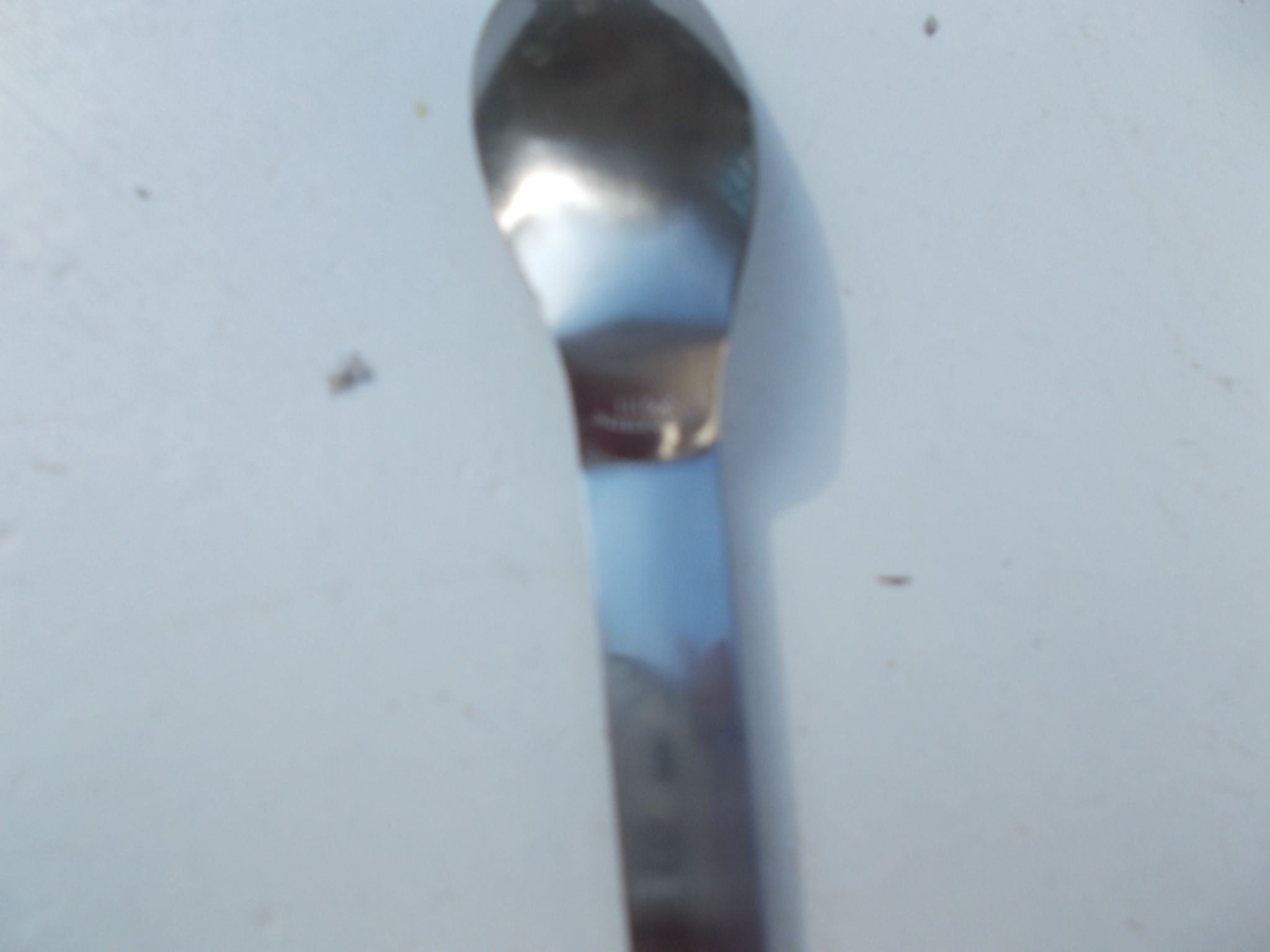 6 cuillères à glaces inox France