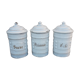 Enamelled spice jars