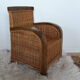 Fauteuil en rotin vintage