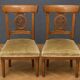 Paire de chaises d’époque Restauration, en noyer