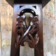 High table silver mahogany carved vintage