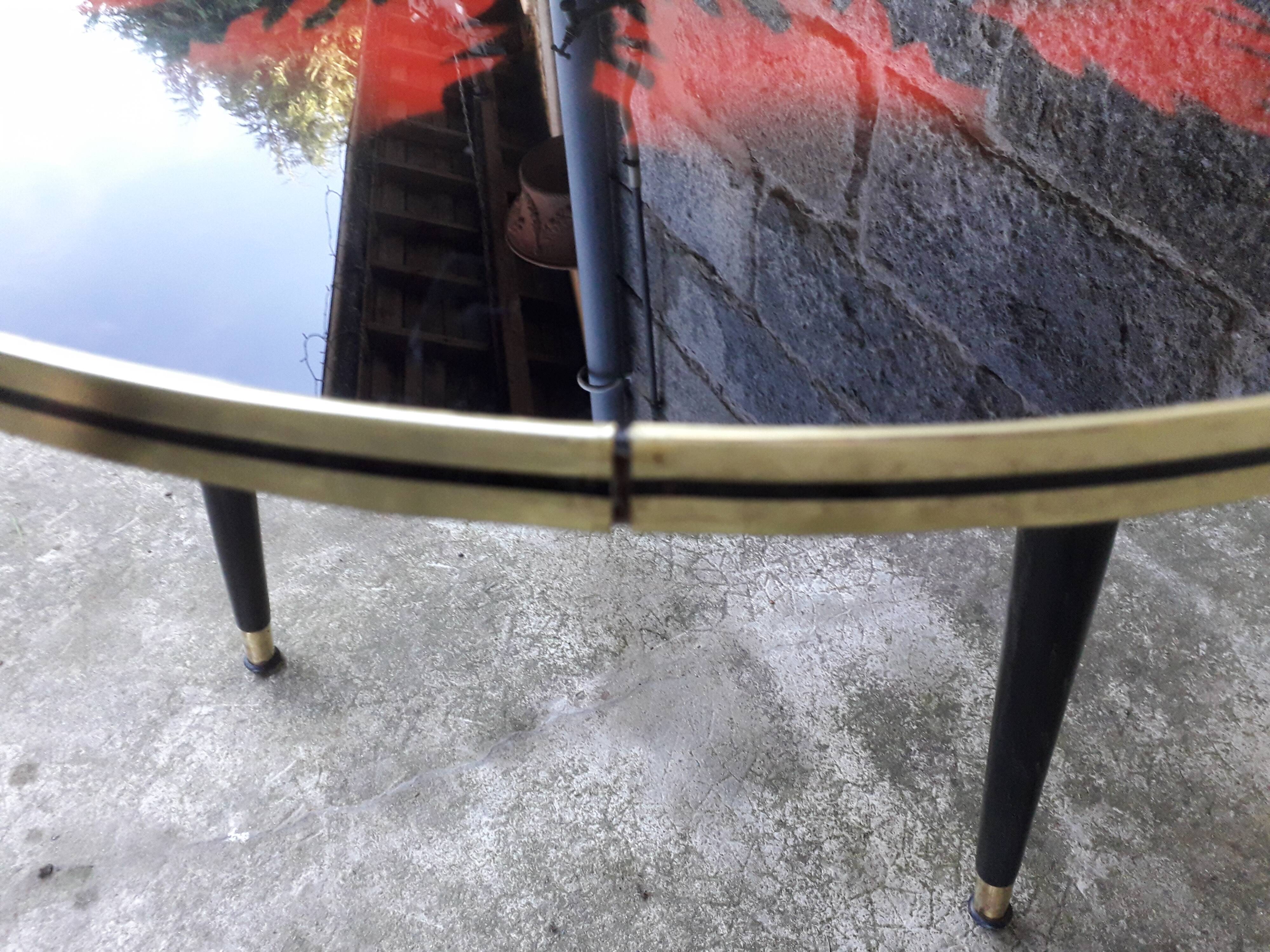 Vintage coffee table spindle legs