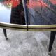 Vintage coffee table spindle legs