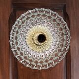 Vintage wall sconce moulded glass