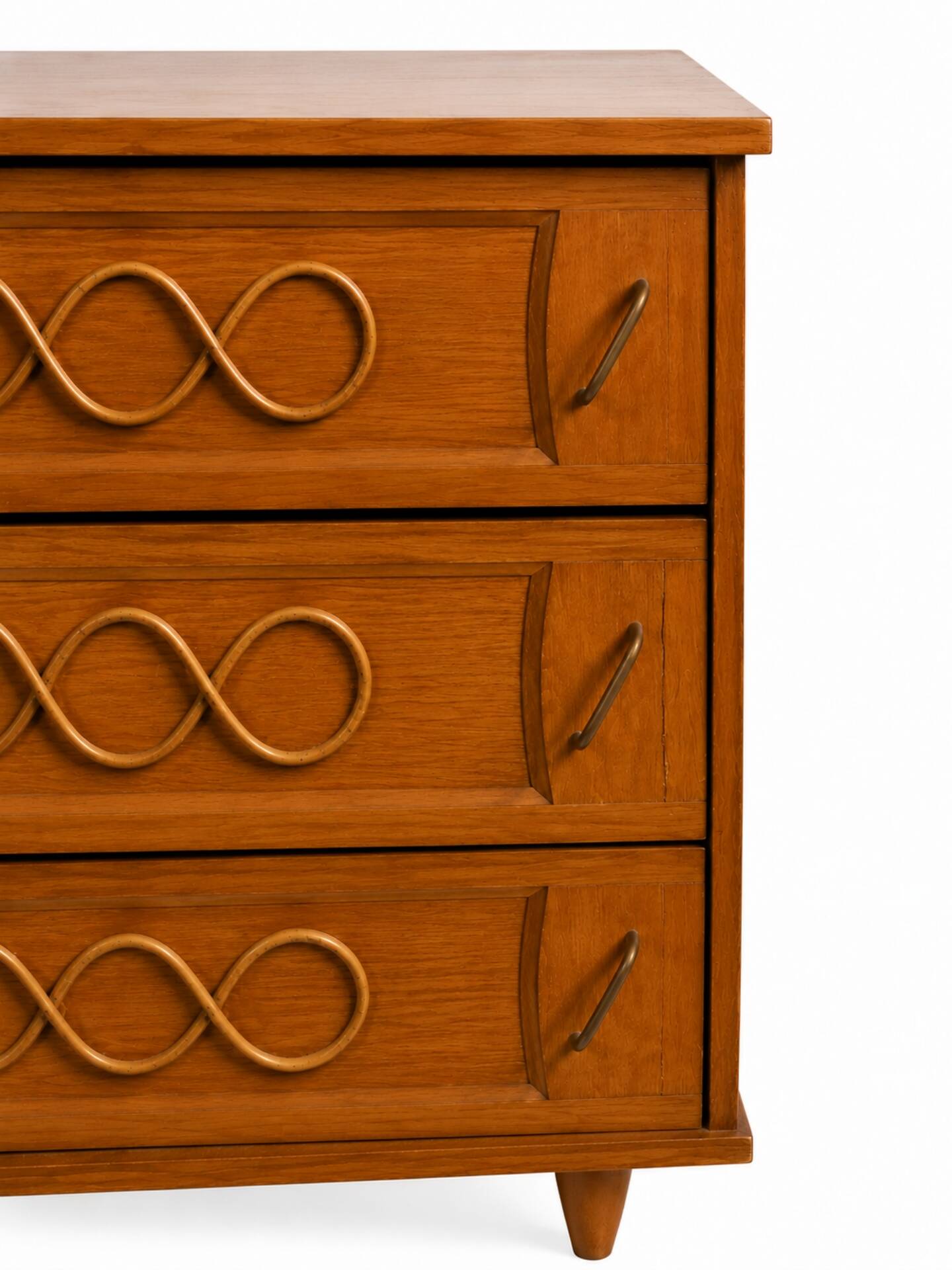 Vintage stamped wooden chest of drawers – 3 drawers