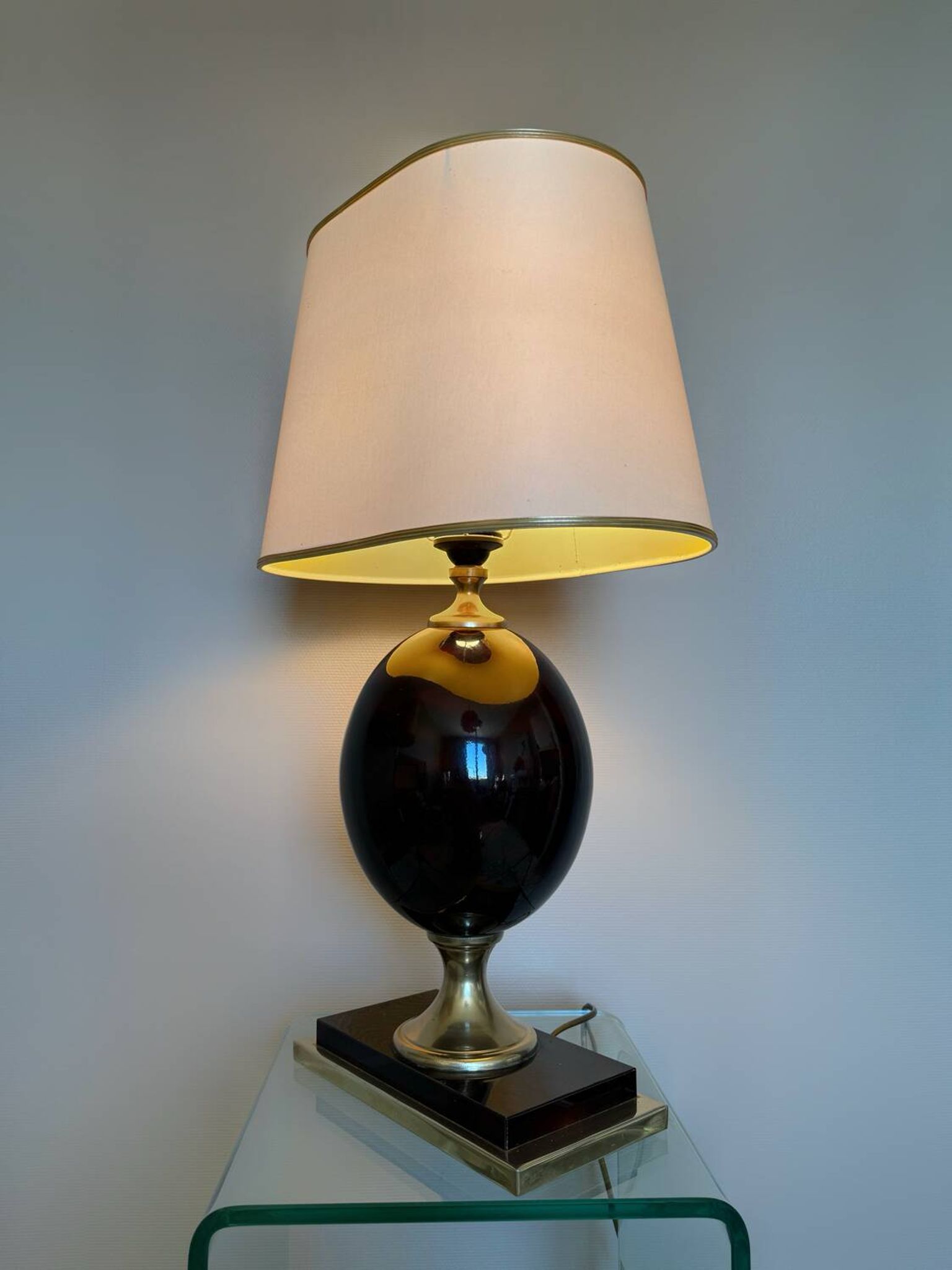 Grande lampe Le Dauphin œuf années 70