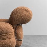 Poltrona in bouclé anni ’70 vintage modernariato