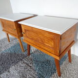 Pair of bedsides fifties