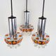 Suspension waterfall vintage Raak Amsterdam Holland chrome polished glass chiseled. Year 70