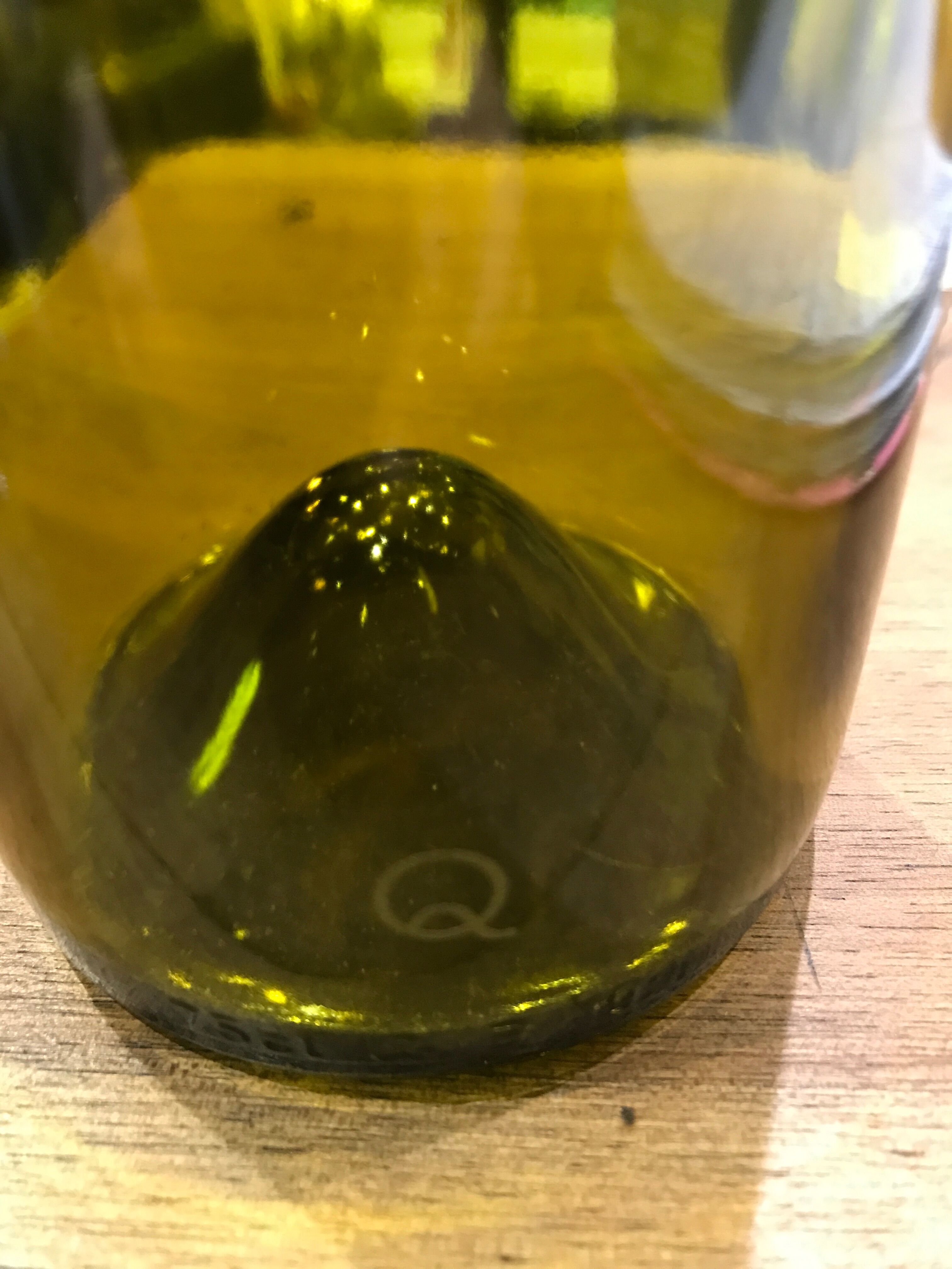 Medium model recycled wine bottle vase