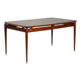 Table à manger vintage en teck, design italien, années 1950-1960