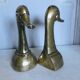 Pair of brass book ends 21cm