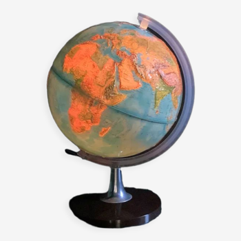 Lampe vintage globe terrestre