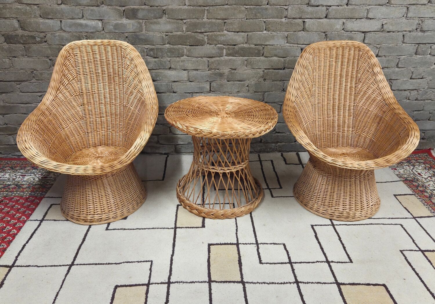 Rattan, wicker lounge set