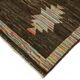 Handmade Tribal Decorative 173 cm x 238 cm Brown Wool Carpet