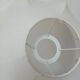 Abat-jour fleur en tissu blanc
