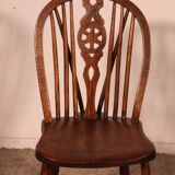 Set of 6 19th Century Windsor Wheelback Chairs