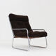 Vintage Space Age chrome armchair by Gillis Lundgren 1970s