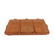 Ensemble vintage de 4 plateaux de service en verre rose