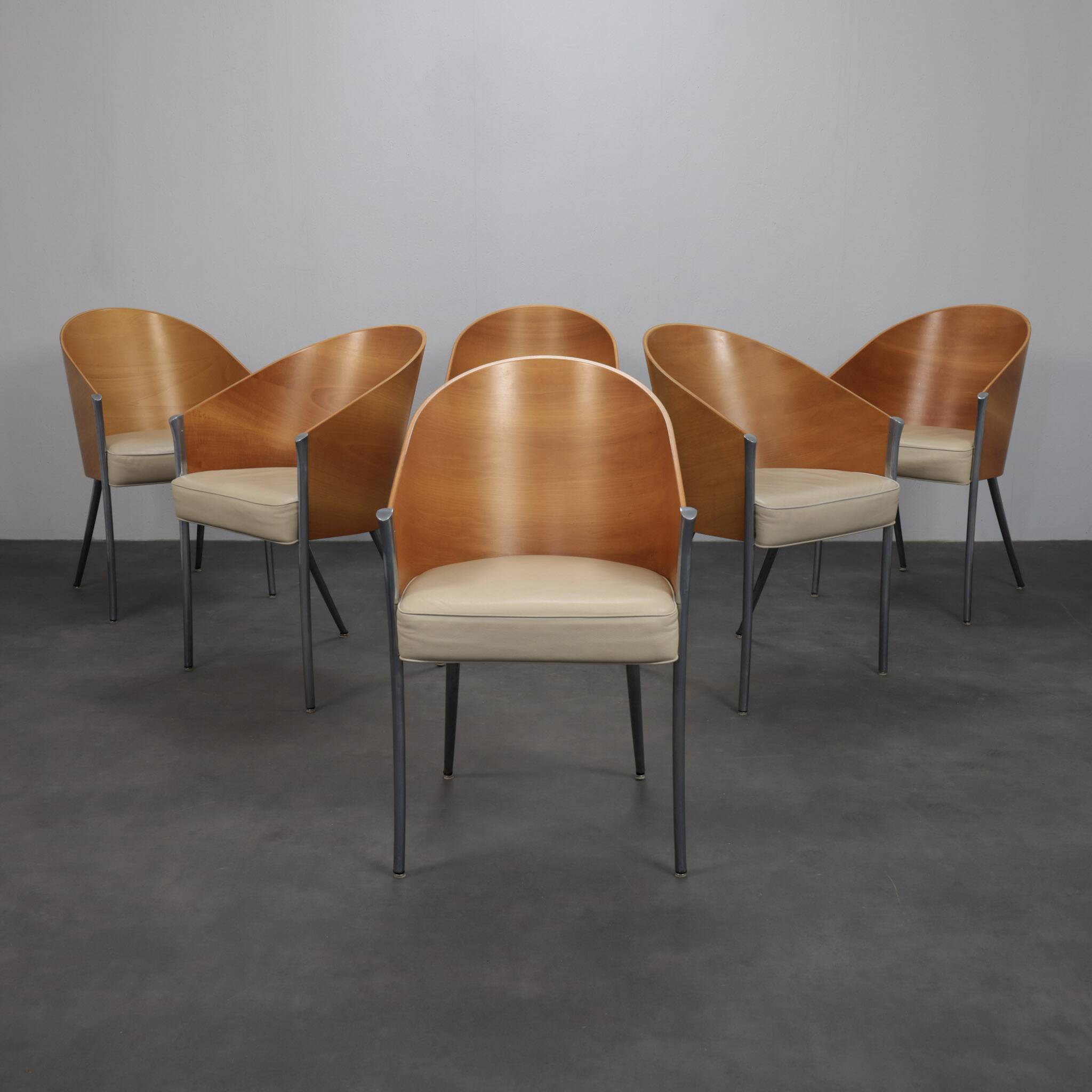 Set of 6 King Costes chairs by Philippe Starck for Driade, Italy, 1990s