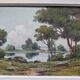 Oil on canvas signed Gaston Aubert Landscape of the countryside
