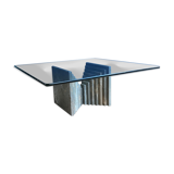 Table basse sculpturale en marbre de milieu de siècle