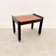 Side table in mahogany and stained oak, France 1980.