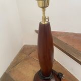 Teak lamp base