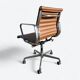 Tan Herman Miller Original Eames EA335 Ribbed Desk Aluminium Chair