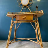 Rattan hairdresser and vintage wicker