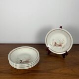 Set of 6 Vintage Churchill England Soup Plates – Duck Pattern