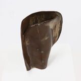 Studio Pottery Free Form Ceramic Glazed Vase 1960s