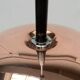 Suspended dome lamp in copper by Staff Leuchten, mid-century, 1960s.