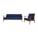 Convertible sofa set - a 1960s Scandinavian armchair