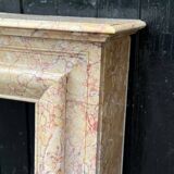 Cheminée de style Louis XIV en marbre jaune Trets vers 1880