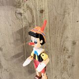 Painted wooden Pinocchio puppet