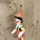 Marionnette Pinocchio en bois peint
