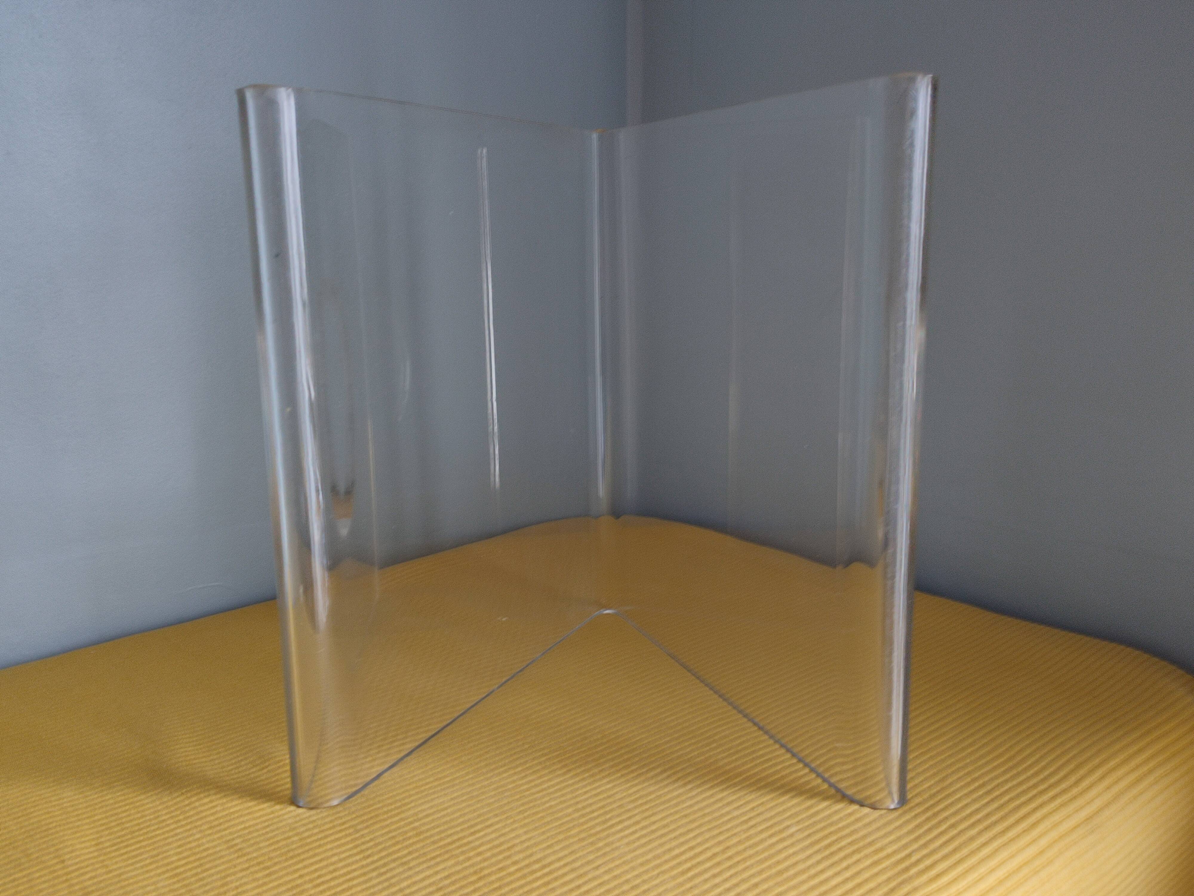 Vintage plexiglass magazine door roche bobois