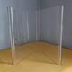 Vintage plexiglass magazine door roche bobois