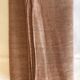 Old harvest tablecloth in hemp tinted terracotta