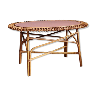 rattan coffee table