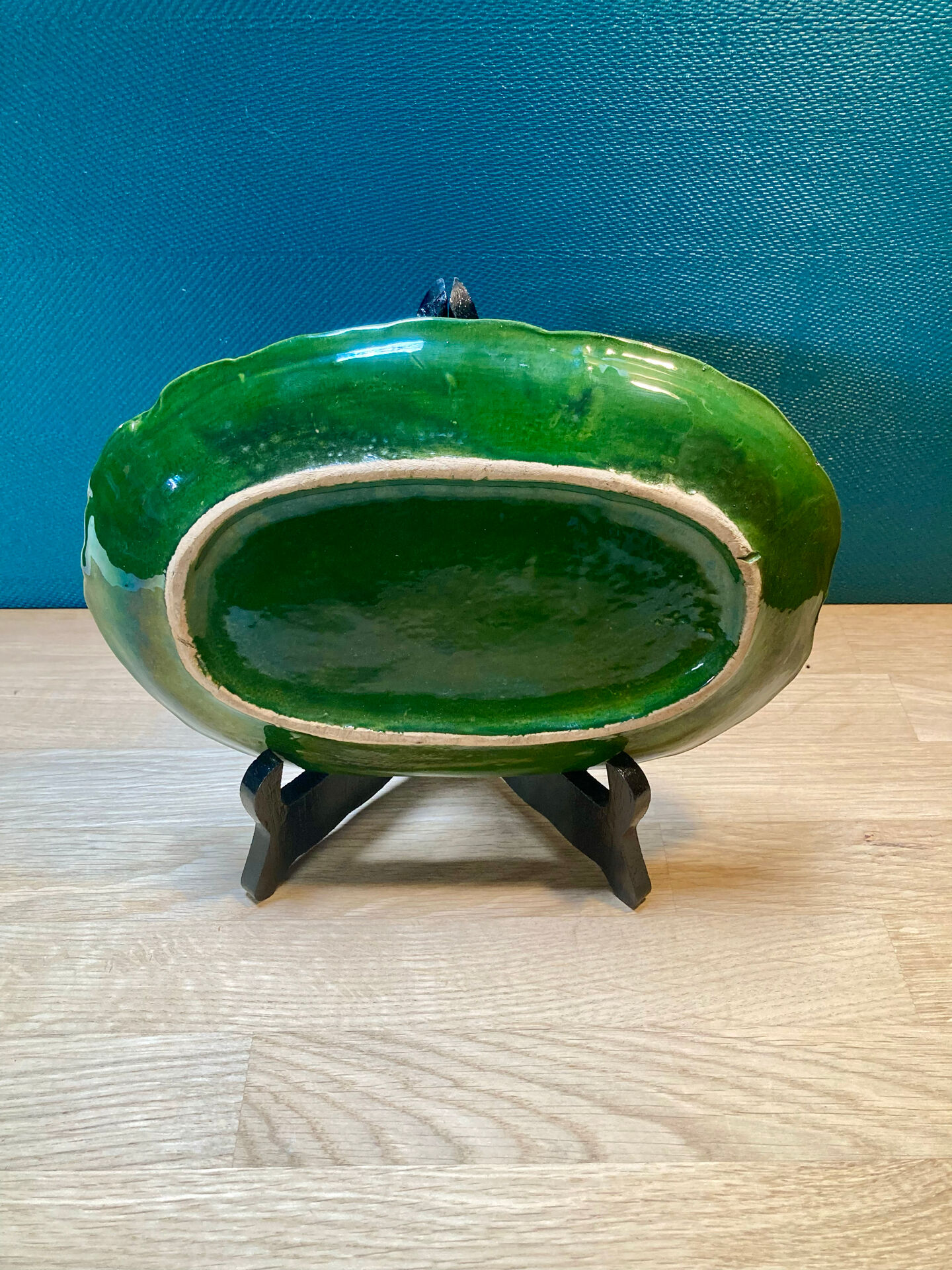 Plat barbotine vintage