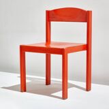 Oak stacking chair, 1970s