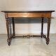 Antique solid wood table with turned legs