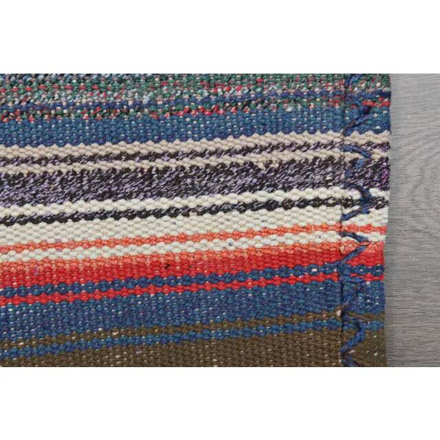 1970s Vintage Turkish Oushak Handmade Wool Cotton Purple Area Rug 159x277