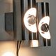 Pair of Space Age double pipe wall lights by Oxar France, 1960s-70s