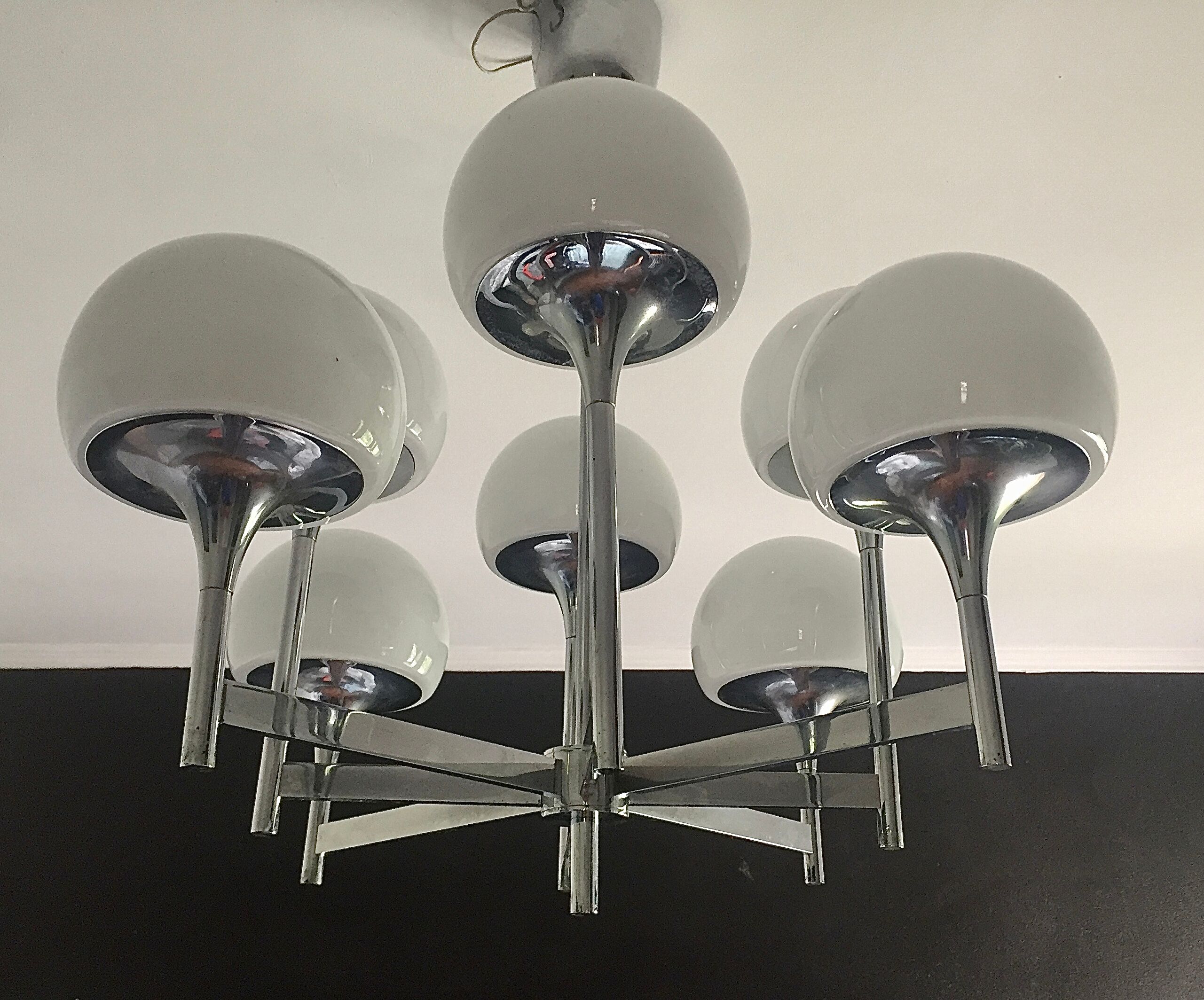 Chandelier 8 fires gaetano sciolari italy 70