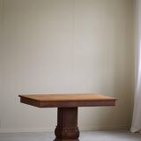 Art Nouveau dining table/desk in oak, early 20th century.