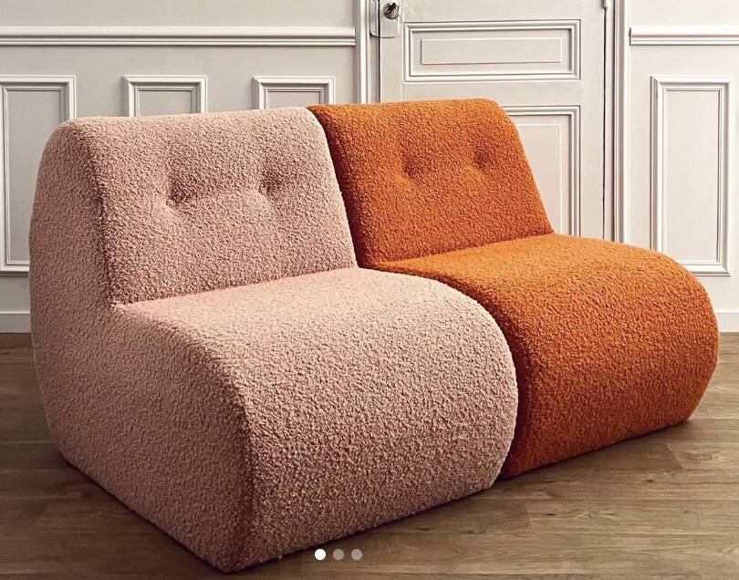 Chauffeuse rose ou orange